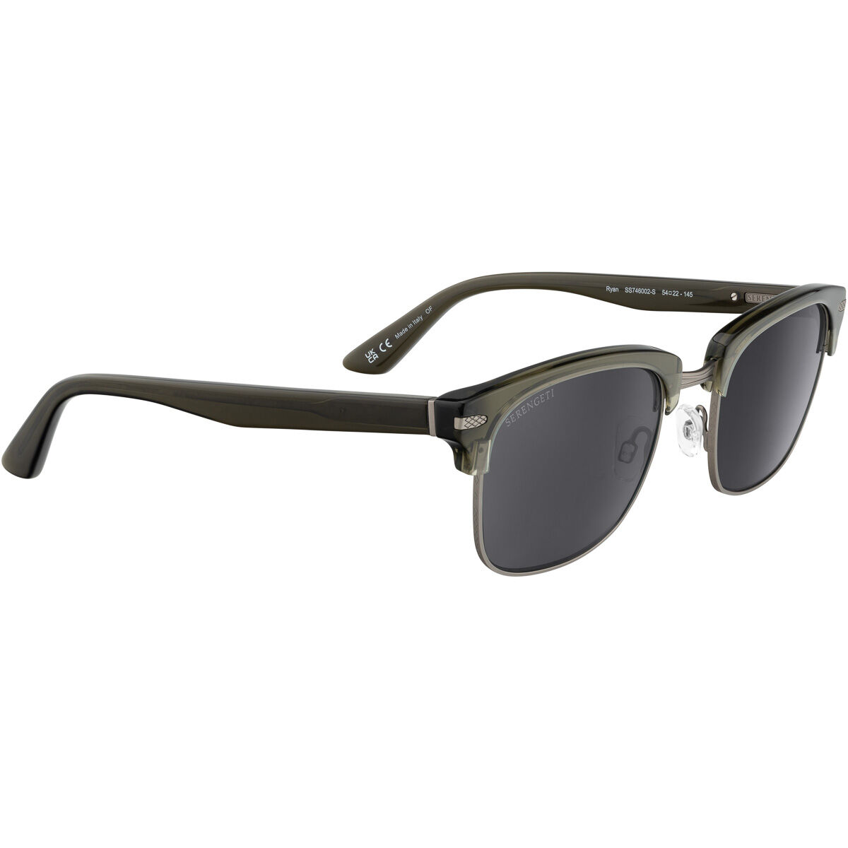 RYAN, Shiny Crystal Dark Green-Mineral Polarized Smoke Cat 2 to 3, hi-res image number null